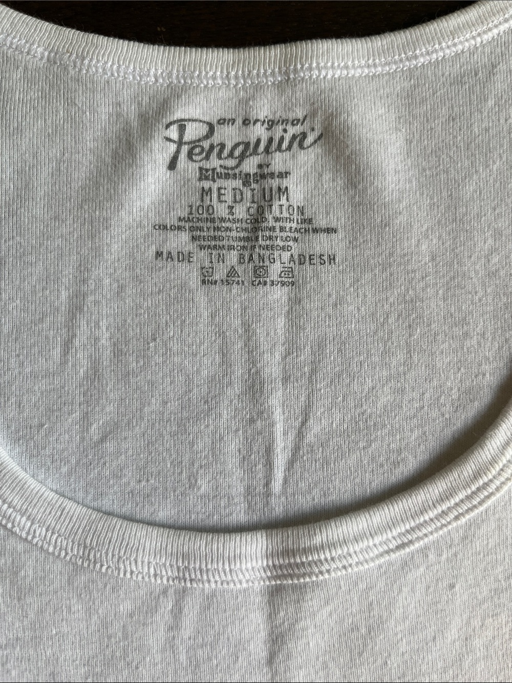 Original Penguin White Men's Scoop Neck Tank Top